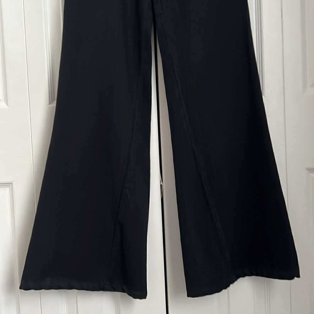J Brand Black Flare Asymmetrical Seam Cotton Jeans Pants Size 25 - Picture 3 of 11